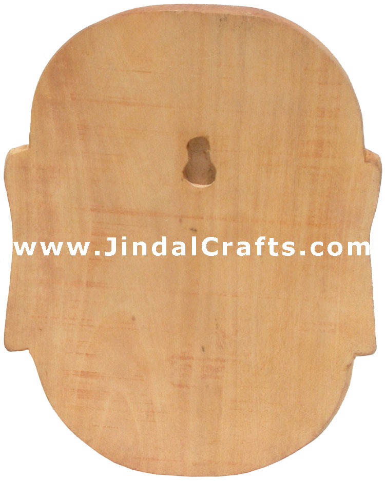Hand Carved Happy Man Decorative Wall Wooden Mask India Decorative Home Decor