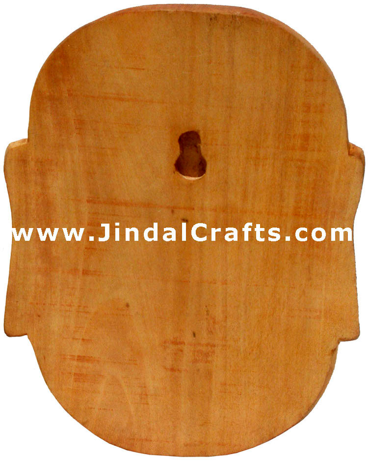 Hand Carved Happy Man Decorative Wall Wooden Mask India Decorative Home Decor