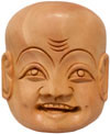 Hand Carved Happy Man Decorative Wall Wooden Mask India Decorative Home Decor