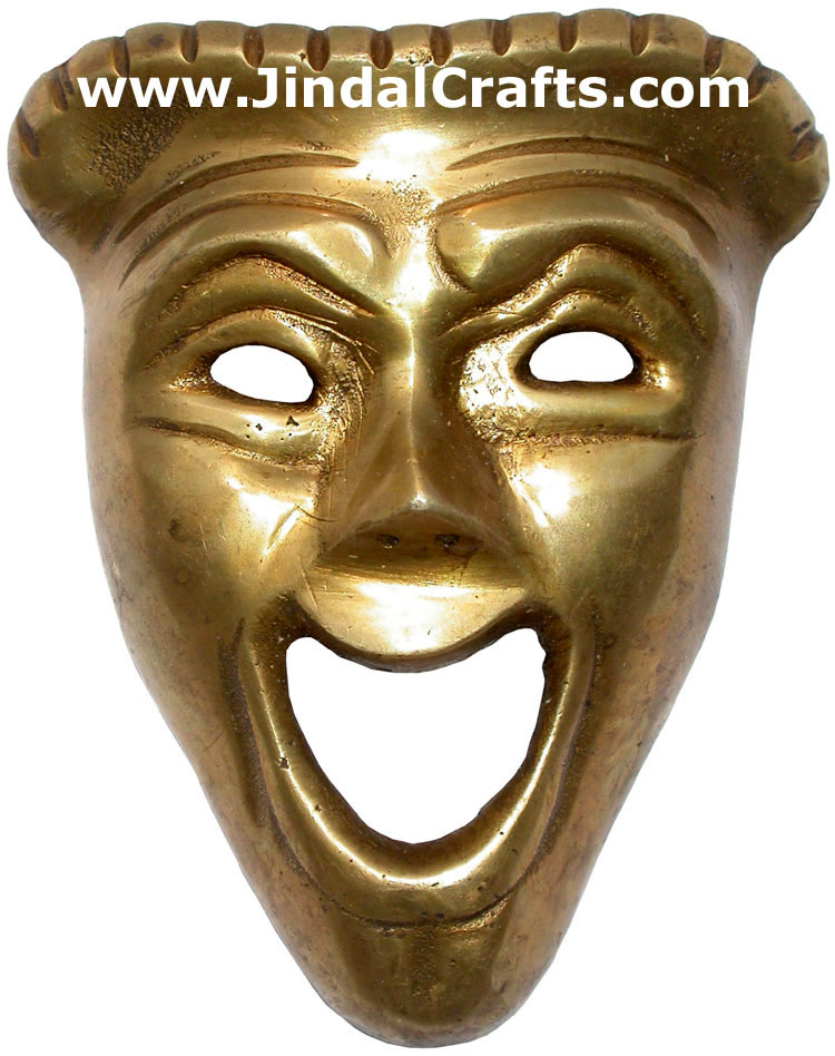 Brass Face Mask India Carving Art