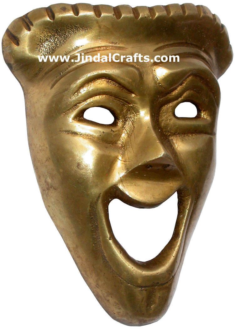Brass Face Mask India Carving Art