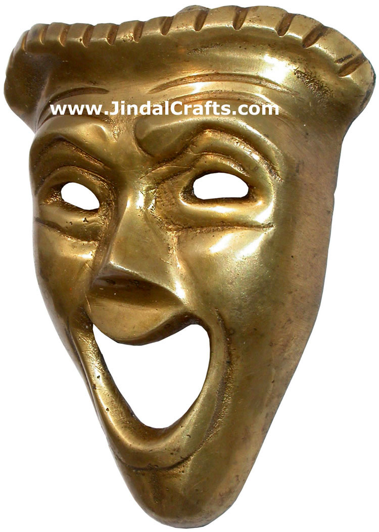 Brass Face Mask India Carving Art