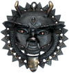 Nazar Battu Home House Outdoor Brass Artifact India Handicraft in Antique Finish