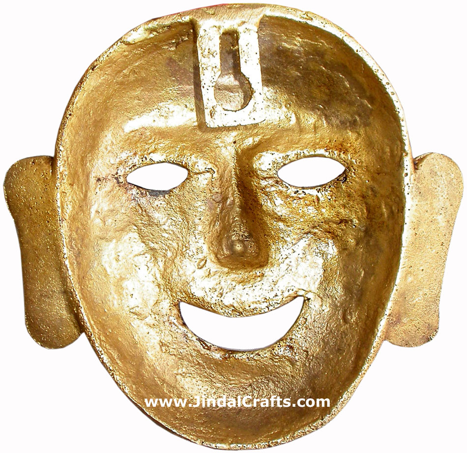 Brass Tribal Wall Hanging Home Decor Artifact Handicrafts Art Sculpture Figurine