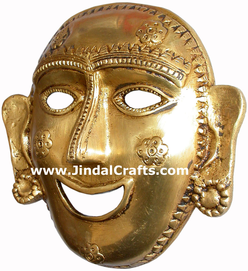 Brass Tribal Wall Hanging Home Decor Artifact Handicrafts Art Sculpture Figurine