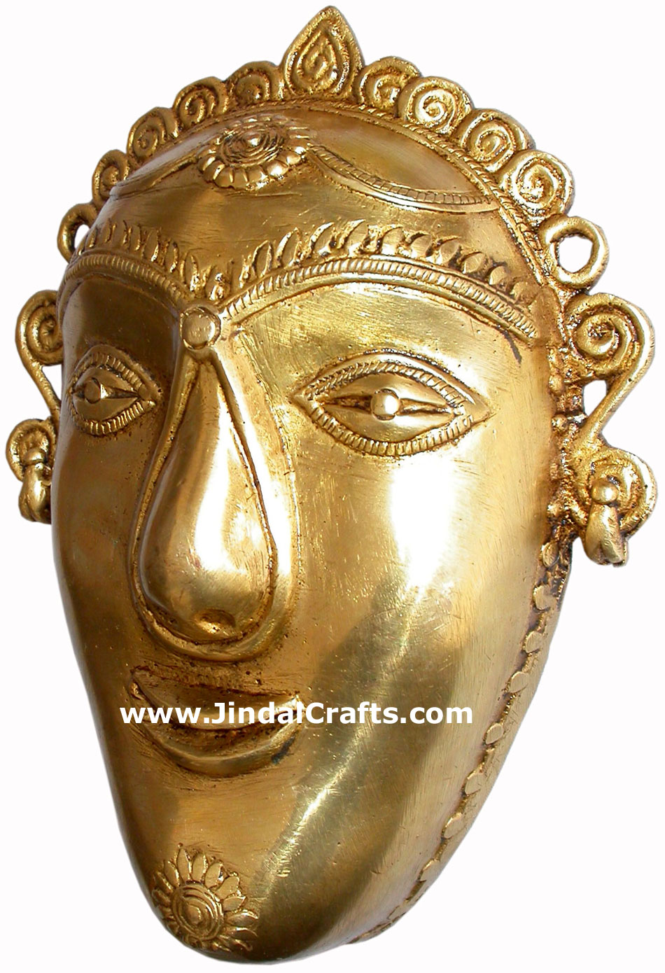Brass Tribal Wall Hanging Home Decor Artifact Handicrafts Art Sculpture Figurine