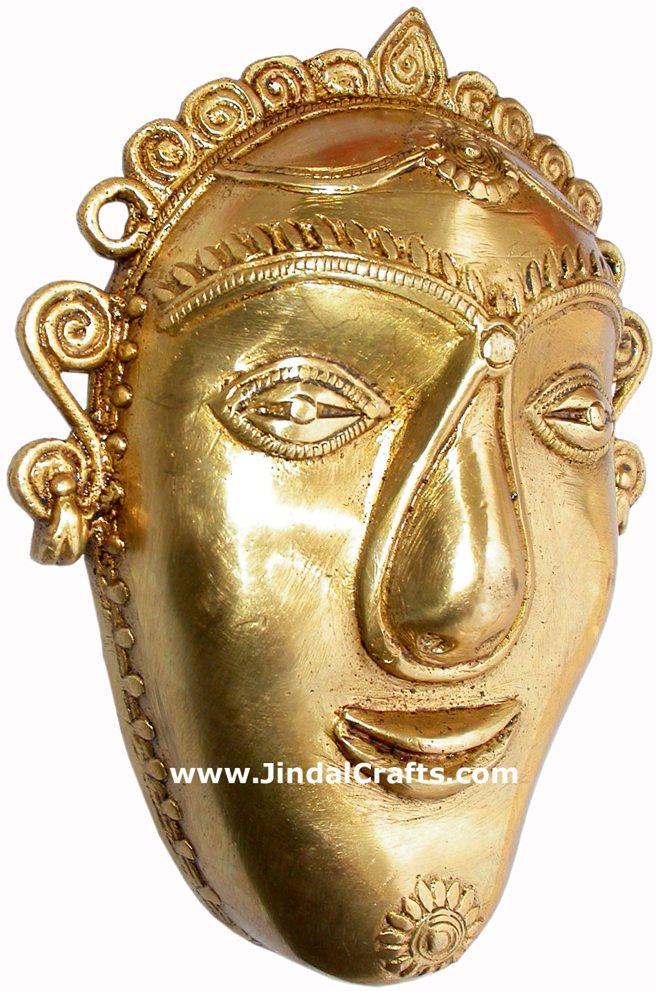 Brass Tribal Wall Hanging Home Decor Artifact Handicrafts Art Sculpture Figurine