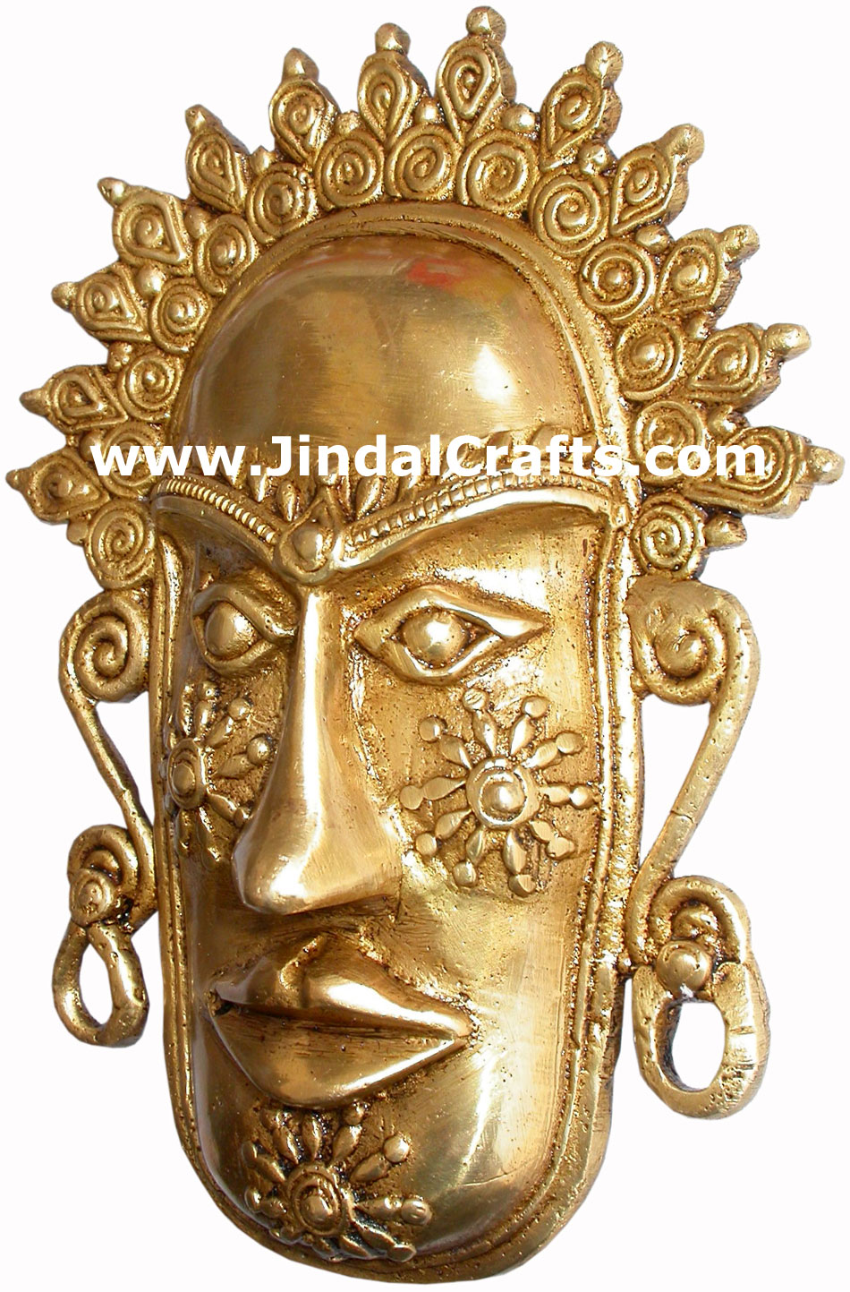 Brass Tribal Wall Hanging Home Decor Artifact Handicrafts Art Sculpture Figurine