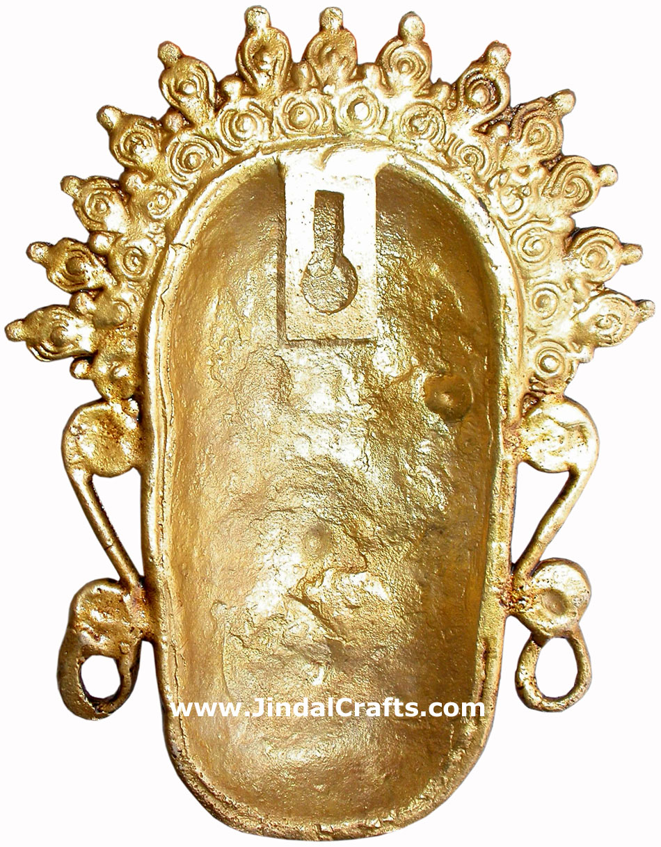 Brass Tribal Wall Hanging Home Decor Artifact Handicrafts Art Sculpture Figurine