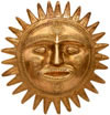 Brass made Sun Wall Mask Indian Traditional Artifacts
