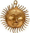 Brass made Sun Wall Mask Indian Traditional Artifacts
