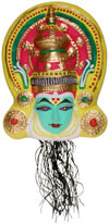 Handmade Papier Mache Indian Traditional Dancer Mask