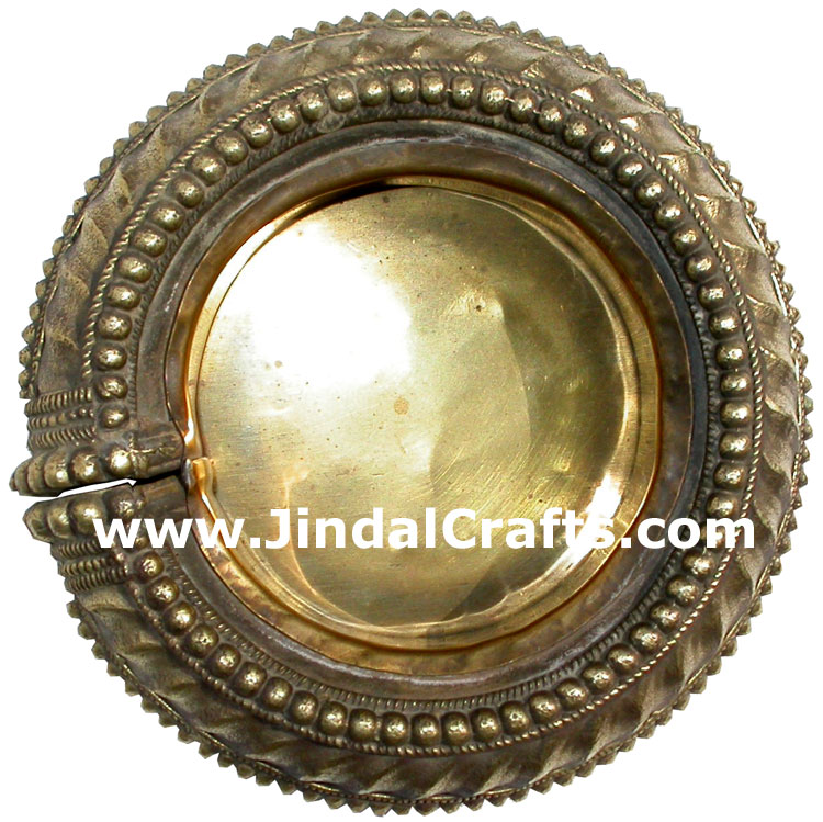 Ash Tray India Traditional Metal Handicrafts Crafts Art