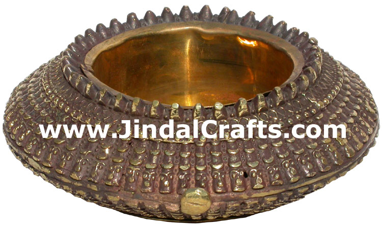 Ash Tray India Traditional Metal Handicrafts Crafts Art