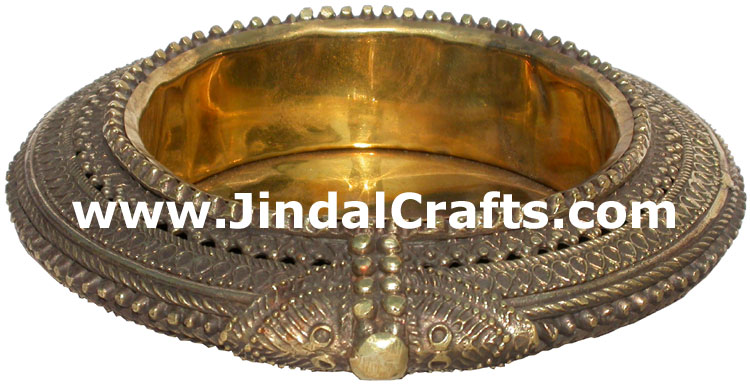Ash Tray India Traditional Metal Handicrafts Crafts Art