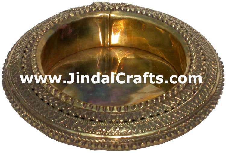 Ash Tray India Traditional Metal Handicrafts Crafts Art