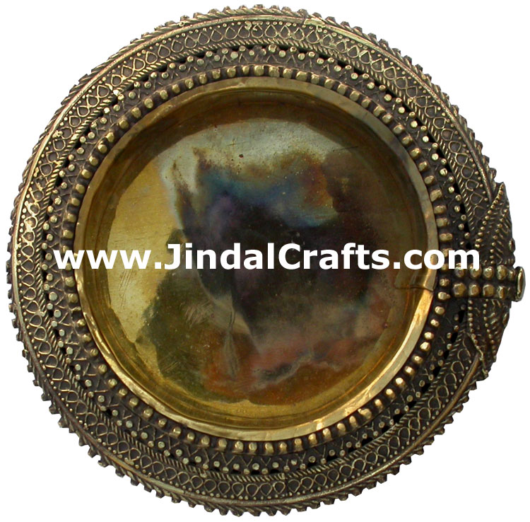 Ash Tray India Traditional Metal Handicrafts Crafts Art