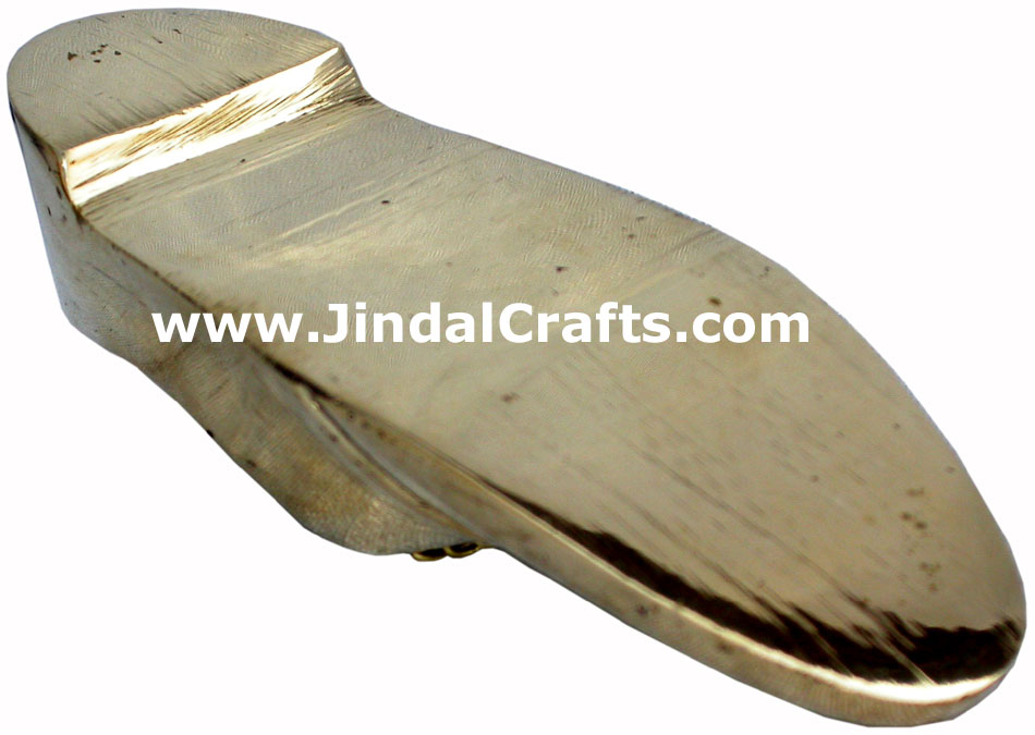 Brass Ashtray - Shoe Shaped Indian Art Craft Handicraft Metal Smoking Ashtray