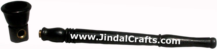 Wooden Smoking Pipe - Indian Art Craft Handicraft Artifact