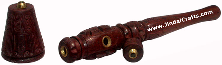 Wooden Smoking Pipe - Indian Art Craft Handicraft Artifact