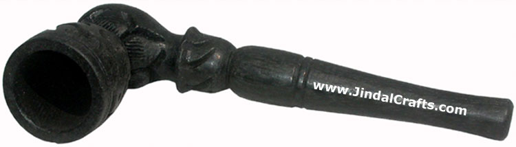 Wooden Smoking Pipe - Indian Art Craft Handicraft Artifact