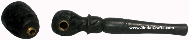 Wooden Smoking Pipe - Indian Art Craft Handicraft Artifact