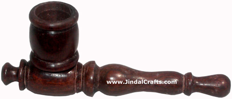 Wooden Smoking Pipe - Indian Art Craft Handicraft Artifact