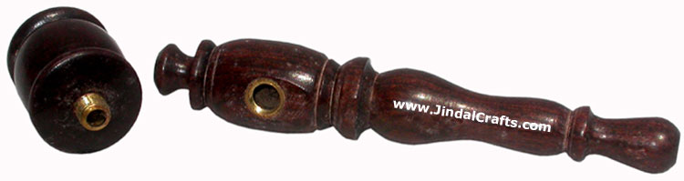 Wooden Smoking Pipe - Indian Art Craft Handicraft Artifact