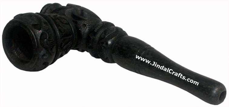 Wooden Smoking Pipe - Indian Art Craft Handicraft Artifact