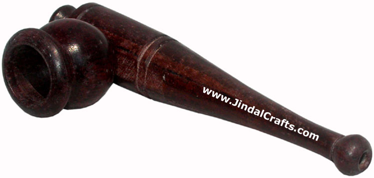 Wooden Smoking Pipe - Indian Art Craft Handicraft Artifact