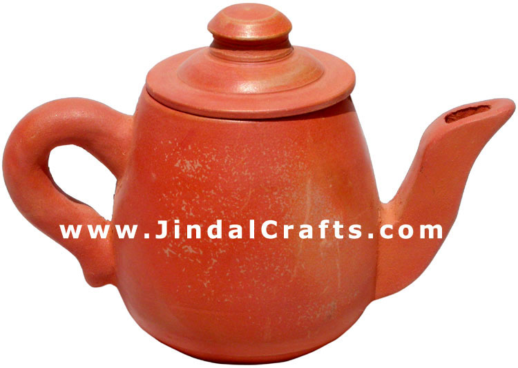 Decorative Kettle - Terracotta Handmade Indian Art