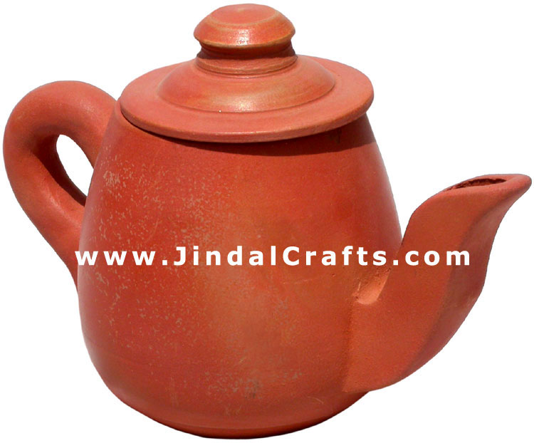 Decorative Kettle - Terracotta Handmade Indian Art