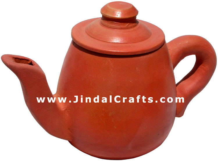 Decorative Kettle - Terracotta Handmade Indian Art