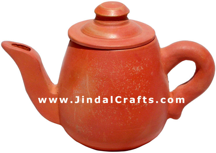 Decorative Kettle - Terracotta Handmade Indian Art