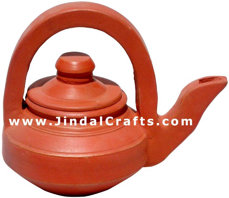 Decorative Kettle - Terracotta Handmade Indian Art