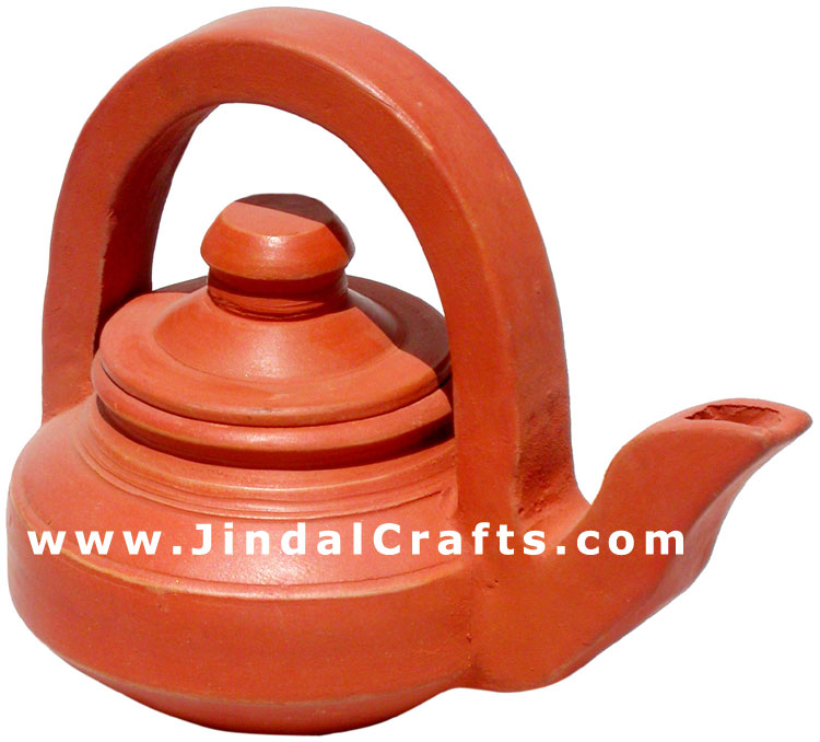 Decorative Kettle - Terracotta Handmade Indian Art