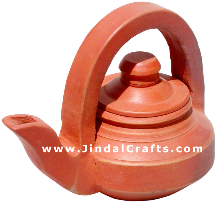 Decorative Kettle - Terracotta Handmade Indian Art