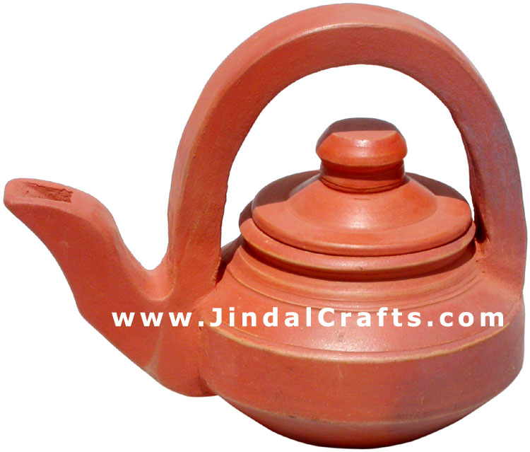 Decorative Kettle - Terracotta Handmade Indian Art