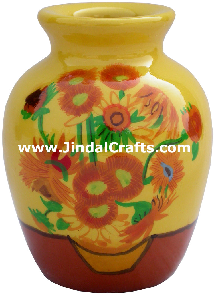 Colorful Vase Hand Painted Home Decoration Vase India