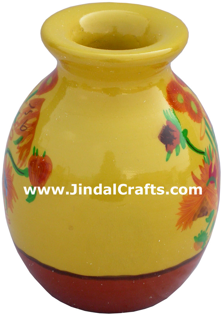 Colorful Vase Hand Painted Home Decoration Vase India