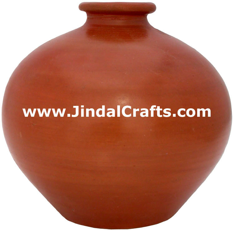 Terracotta Vase Hand made Warli Painted Decorative Art