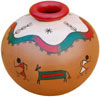 Vase Handmade Hand Painted Artifact from India Heritage