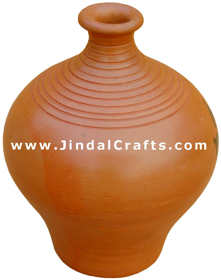 Vase Handmade Hand Painted Artifact from India Heritage