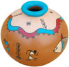 Vase Handmade Hand Painted Artifact from India Heritage