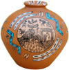 Vase Handmade Hand Painted Artifact from India Heritage