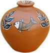 Vase Handmade Hand Painted Artifact from India Heritage