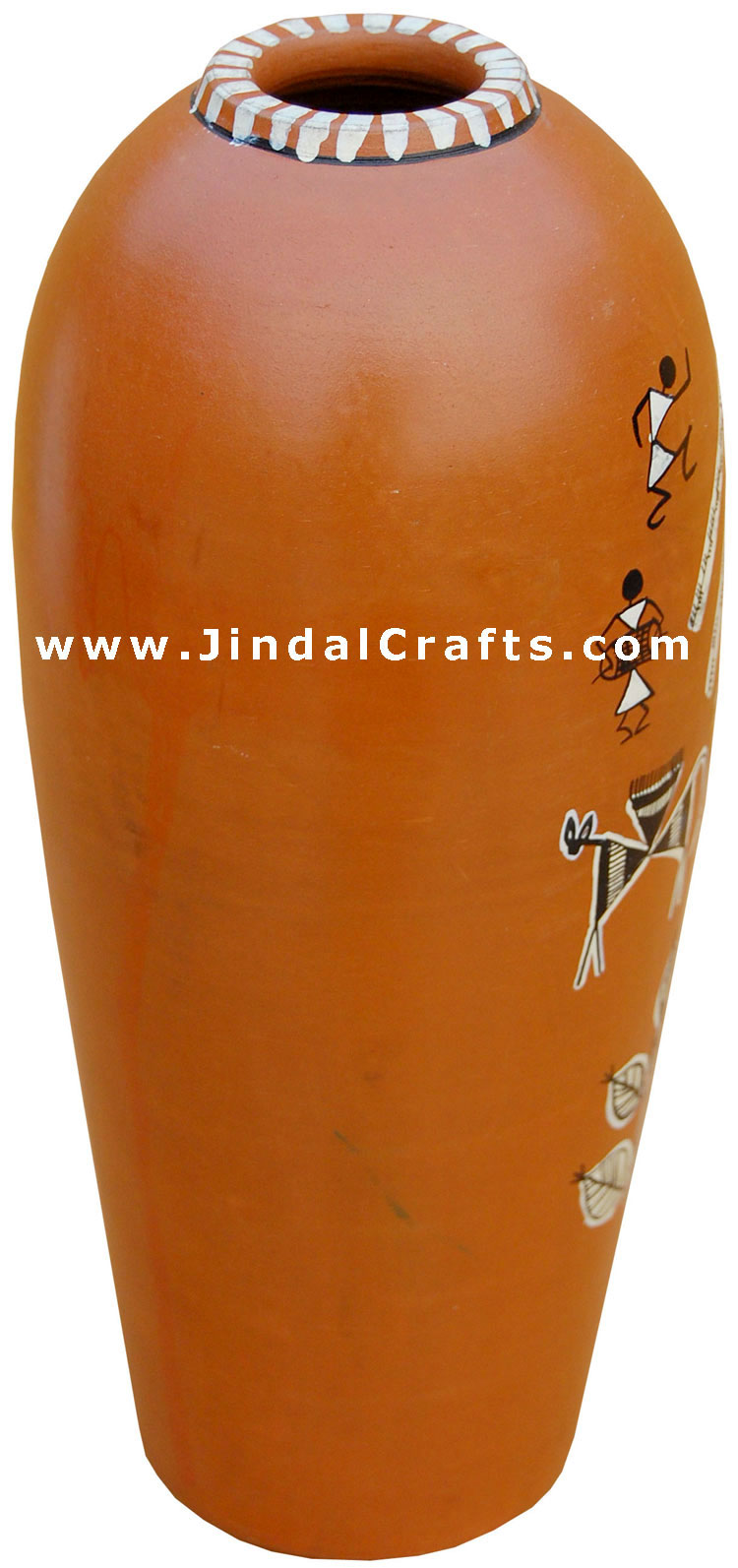 Vase Handmade Hand Painted Artifact from India Heritage