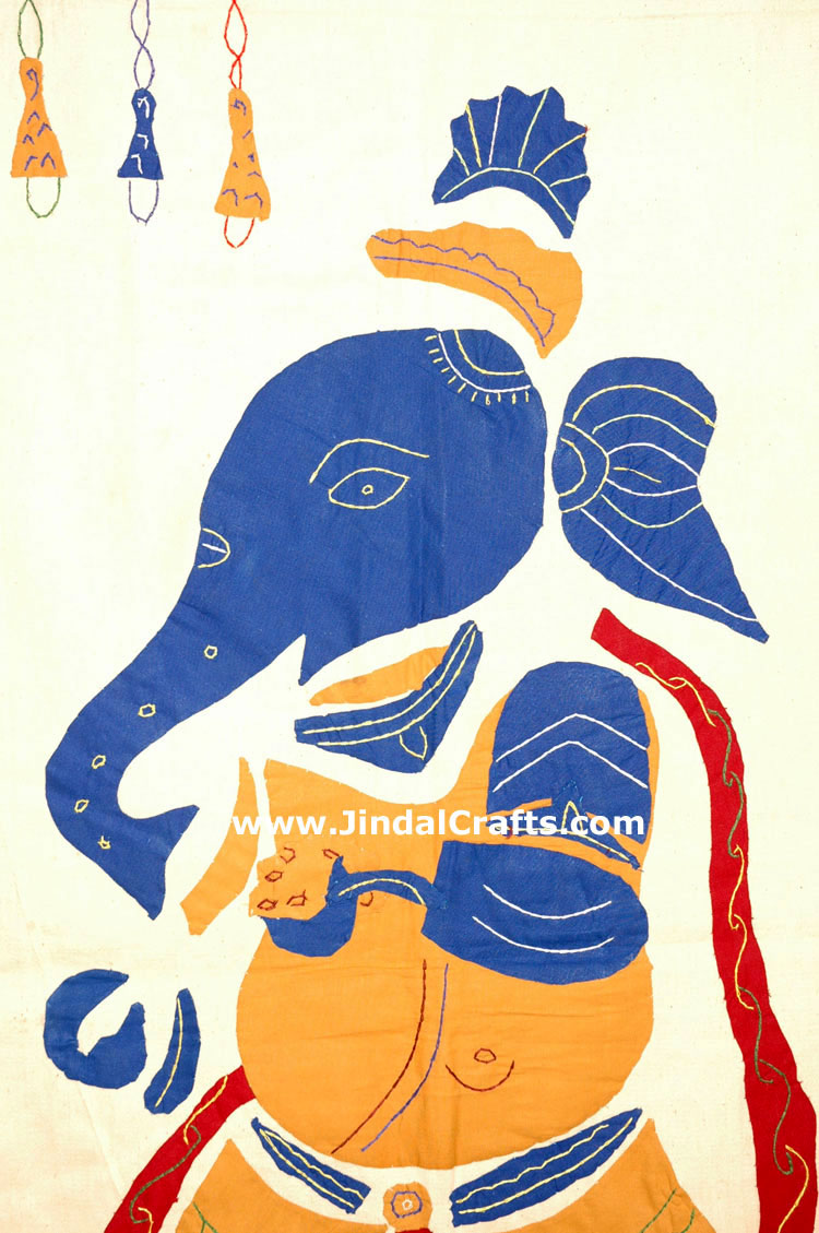 Wall Hanging - Handmade Applique Patch Work from India