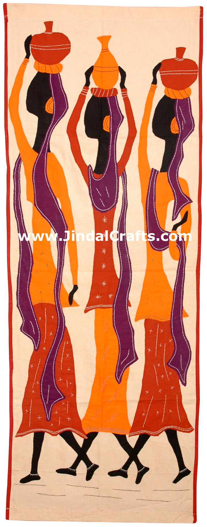 Wall Hanging - Handmade Applique Patch Work from India