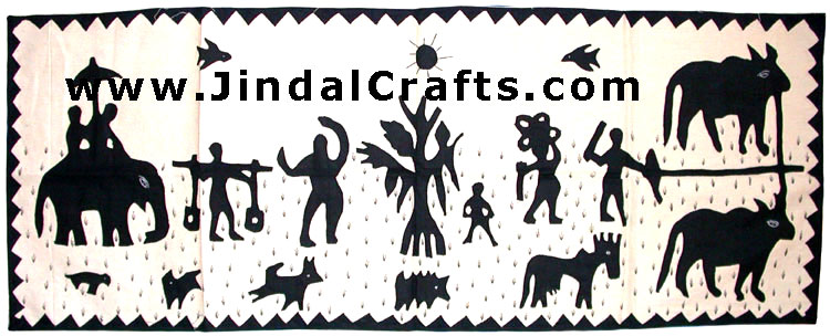 Wall Hanging - Handmade Applique Patch Work from India